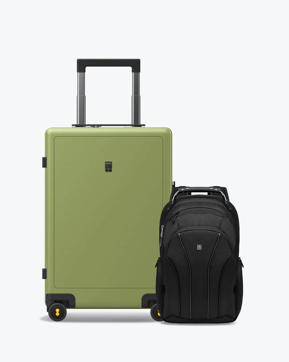 Textured and Atlas Laptop Backpack Luggage Set - Image 31