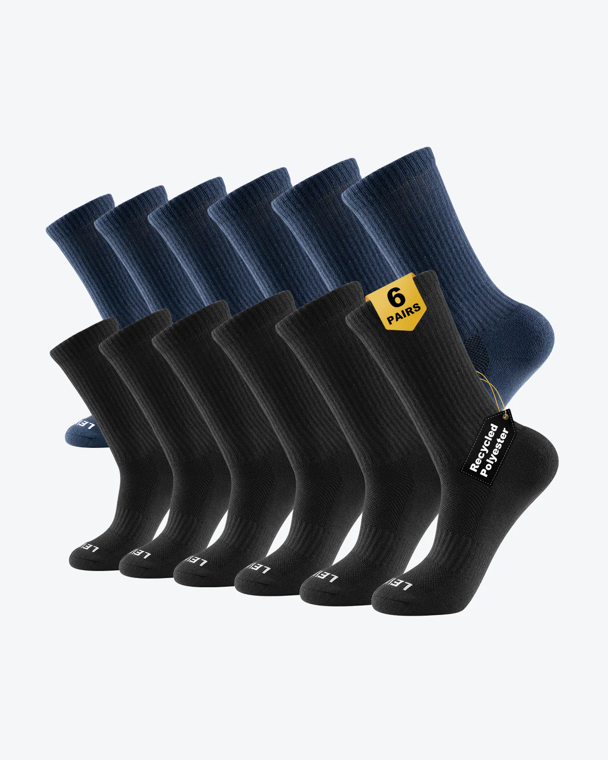 Men's Crew Socks 6-Pack - Image 23