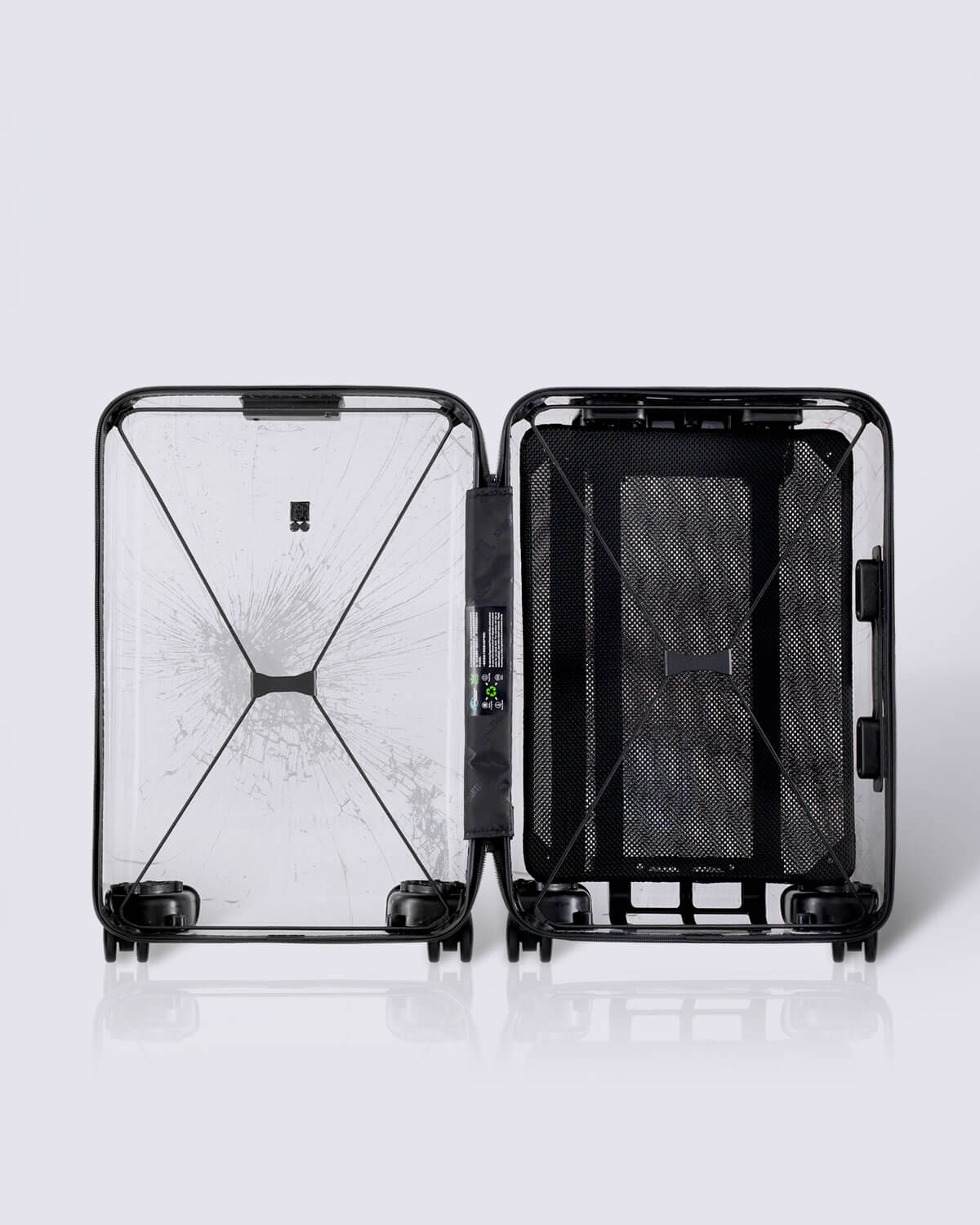 Eco Transparent Carry-On Luggage 20" Blue (Only available in EU) - Image 7