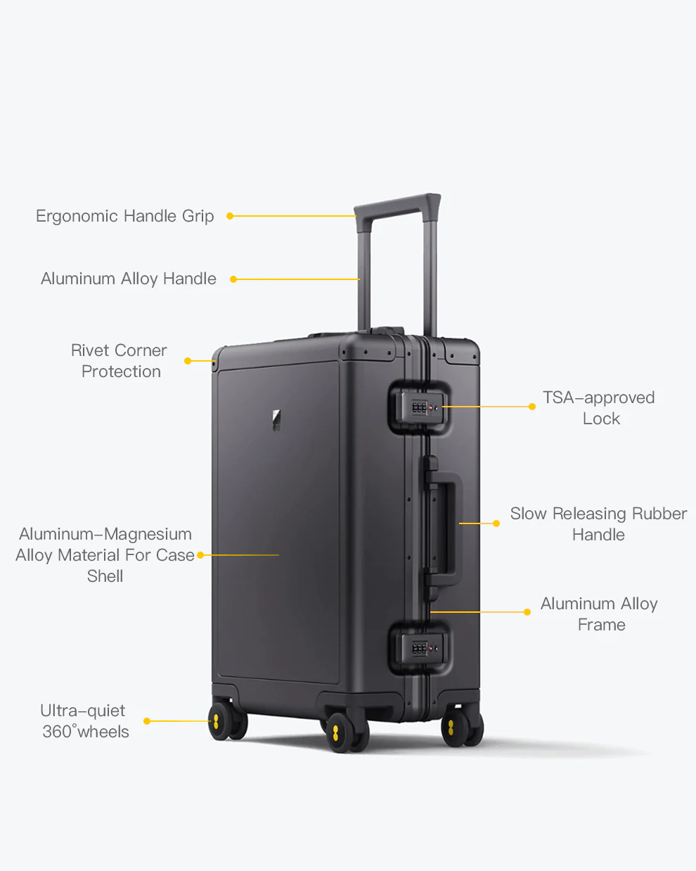 Gibraltar Aluminum Carry-On Luggage - Image 4