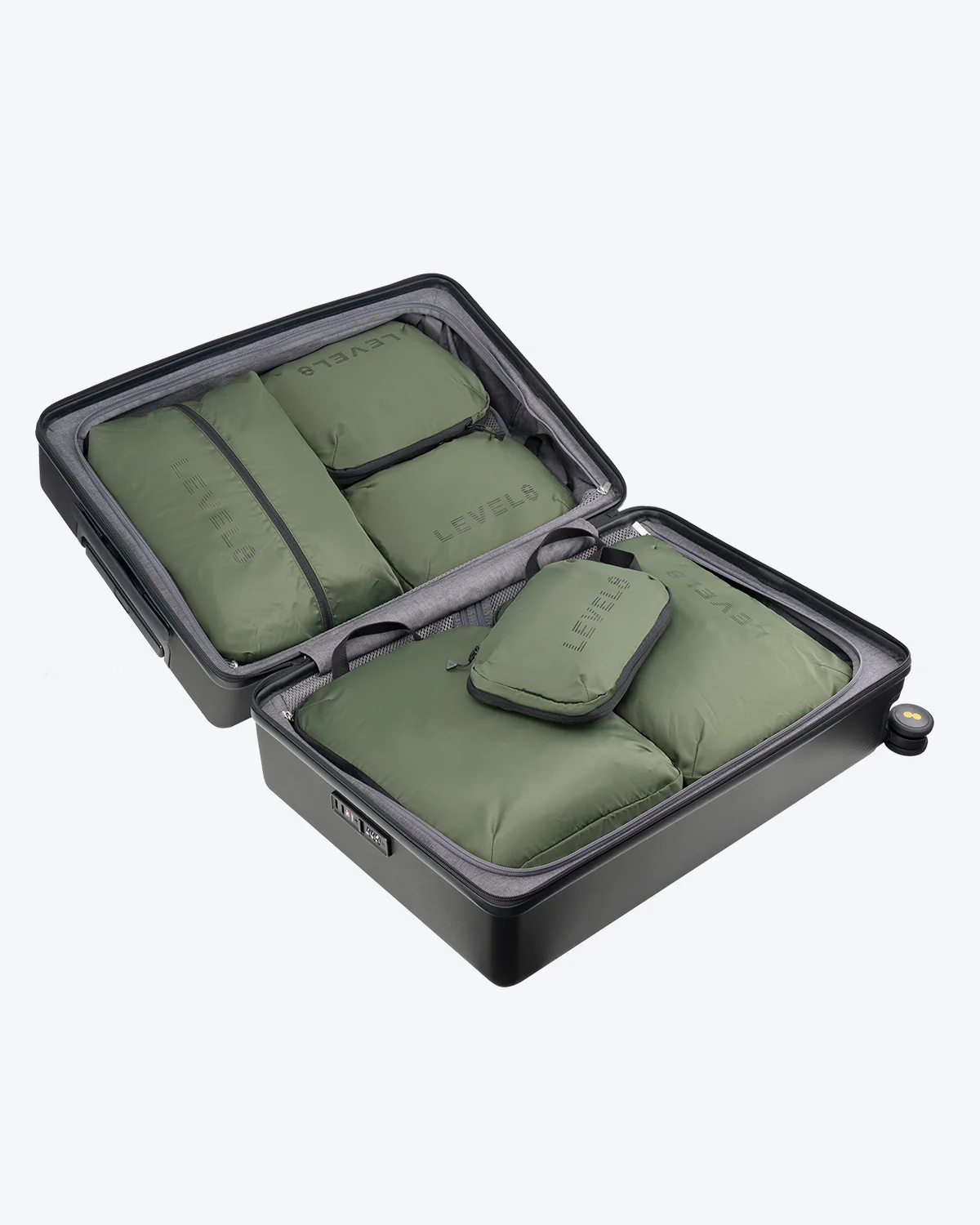 Textured Luggage & 6 Packing Cubes Combo - Image 11