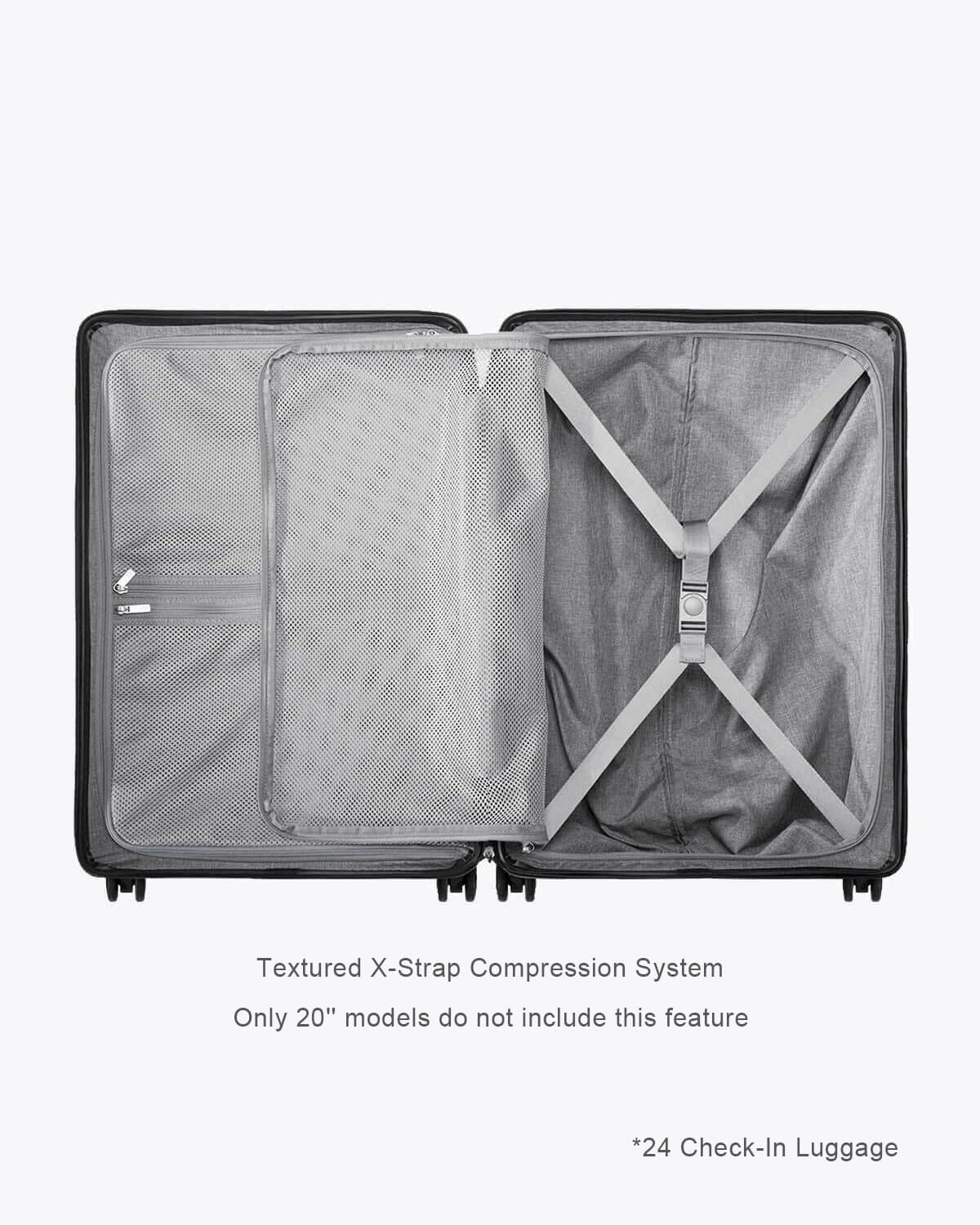 Luminous Textured Luggage Set 20'' & 24'' - Image 21